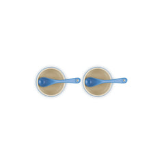 Condiment Pot with Spoon, Set of 2