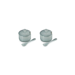 Condiment Pot with Spoon, Set of 2