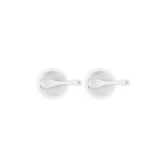Condiment Pot with Spoon, Set of 2