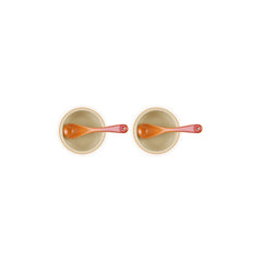 Condiment Pot with Spoon, Set of 2