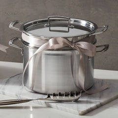 Classic Stainless Steel Pasta Pot with Colander Insert
