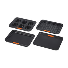 Non-stick Metal Bakeware 4-Piece Toaster Oven Set