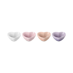 Mini Heart Pinch Bowl, Set of 4