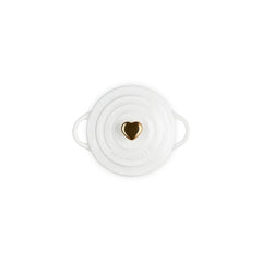 Mini Cocotte with Gold Heart Knob