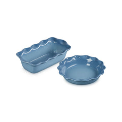 Heritage Pie Dish and Fluted Loaf Pan Set