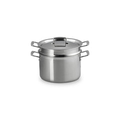 Classic Stainless Steel Pasta Pot with Colander Insert