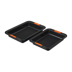 Non-stick Metal Bakeware 2-Piece Rectangular Cake Pan Set