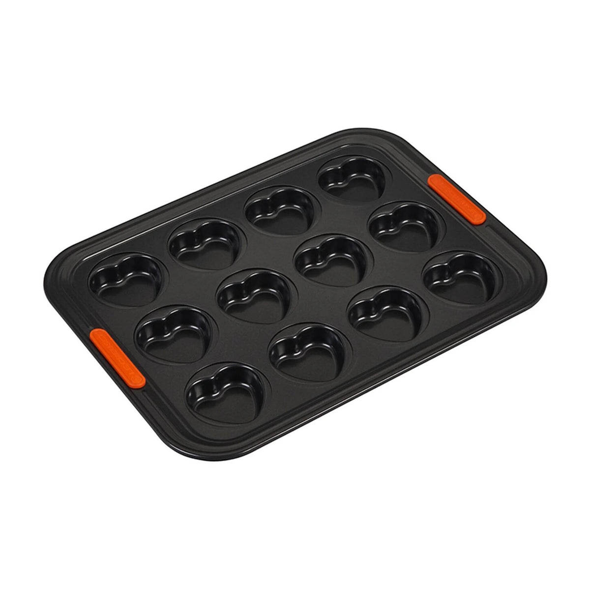 Non-stick Metal Bakeware 12-Cup Heart Cakelet Pan