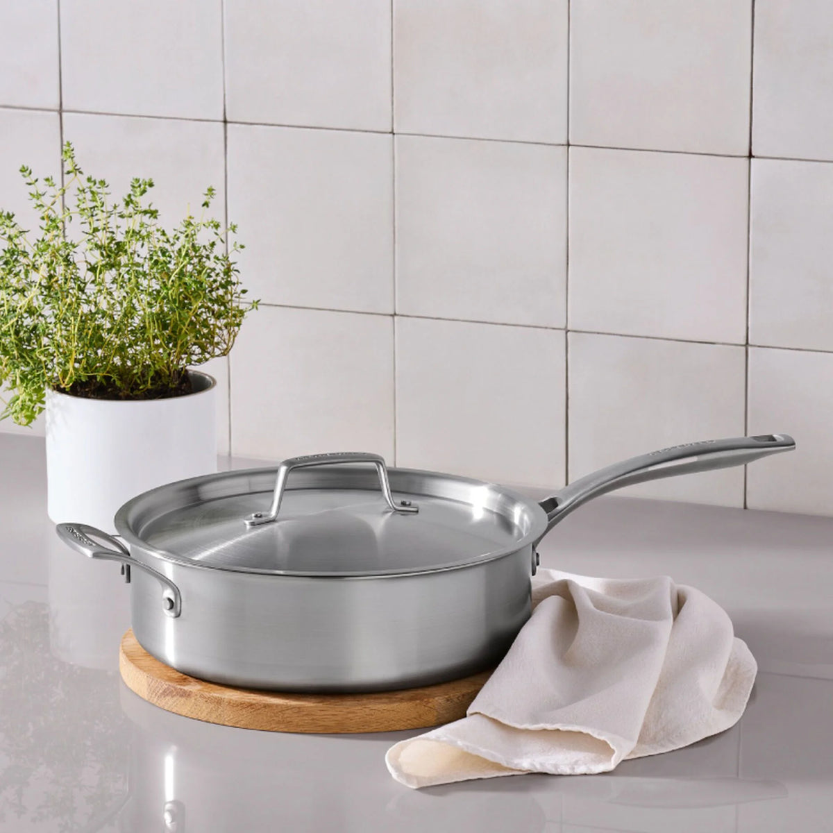 Essential Stainless Steel Sauté Pan