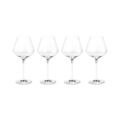 Burgundy Wine Glasses, Set of 4